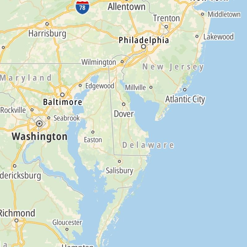 Maps Of The State Of Delaware