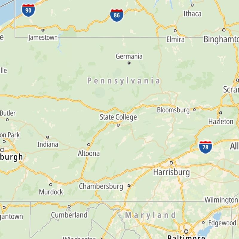 Maps Of The Commonwealth Of Pennsylvania