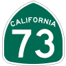 CA 73 road marker