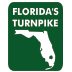 Florida's Turnpike road marker