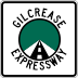 Gilcrease Expressway West road marker
