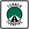 Turner Turnpike road marker