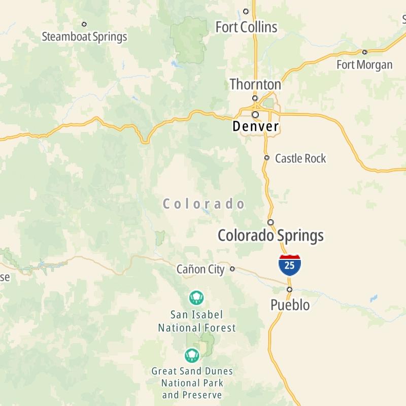 Maps Of The State Of Colorado