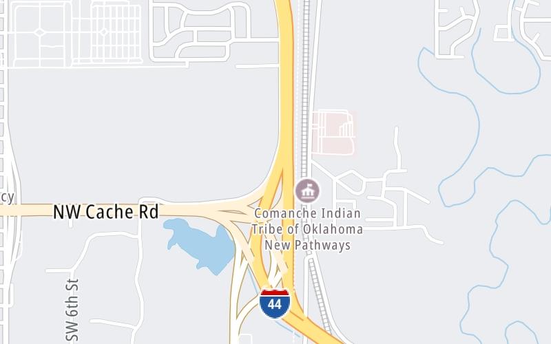 Static map of H E Bailey Turnpike at NW Cache Road