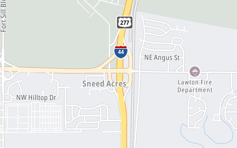 Static map of H E Bailey Turnpike at NE Rogers Ln / Indian Trl Rd