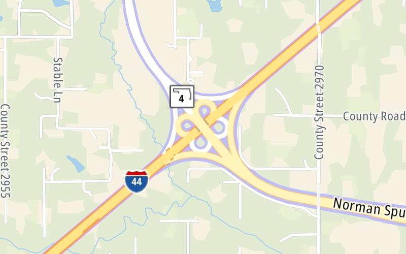 Static map of H E Bailey Turnpike at SH 4 / to H E Bailey Spur