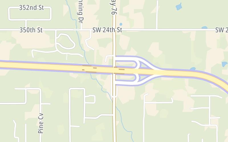 Static map of H E Bailey Turnpike at SPUR – SH 76/Council Avenue