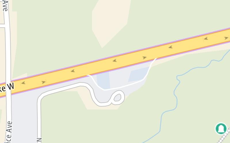 Static map of Turner Turnpike at Chandler Concession Plaza