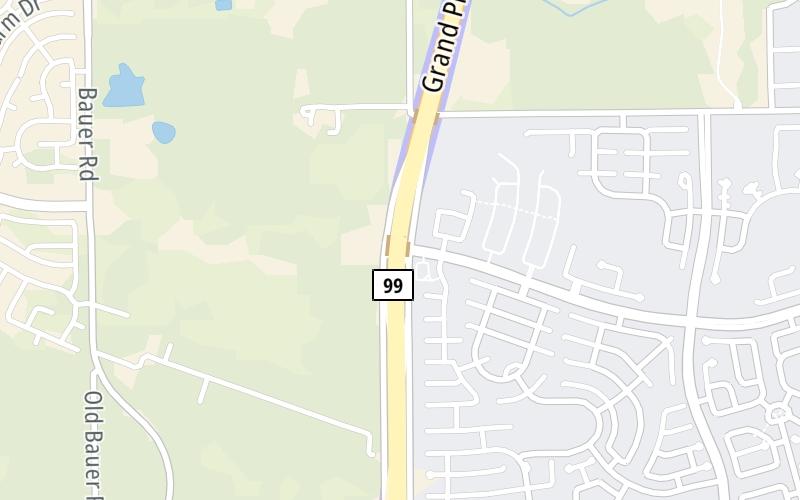 Static map of Grand Parkway at Cumberland Ridge Drive