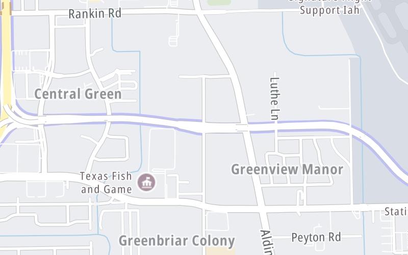 Static map of Hardy Toll Road at Airport Conn / Waverly Rd / Aldine Westfld Rd