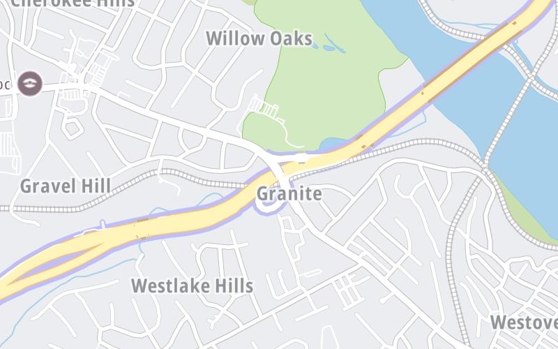 Static map of Powhite Parkway at Forest Hill Avenue / VA 683