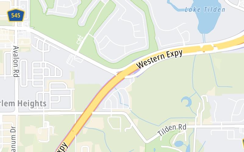 Static map of Western Beltway at Stoneybrook West Pkwy