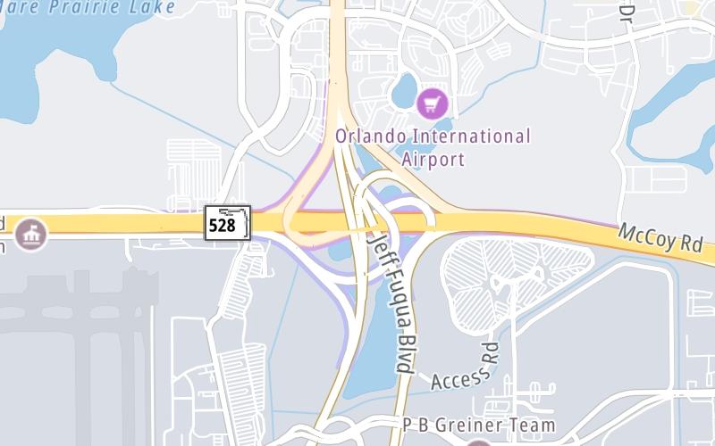 Static map of Beachline Expressway at SR 436 / Semoran Boulevard