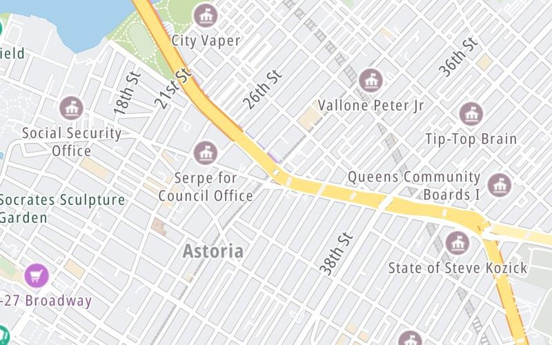 Static map of Robert F Kennedy Bridge at 31st St / Astoria Blvd / Hoyt Ave