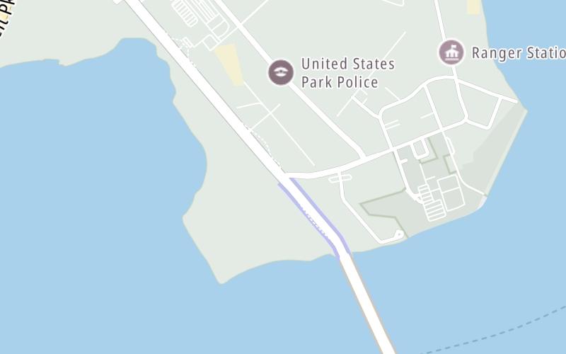 Static map of Marine Parkway Bridge at Aviation Road