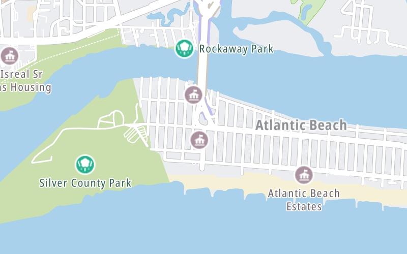 Static map of Atlantic Beach Bridge at Atlantic Blvd / Park St
