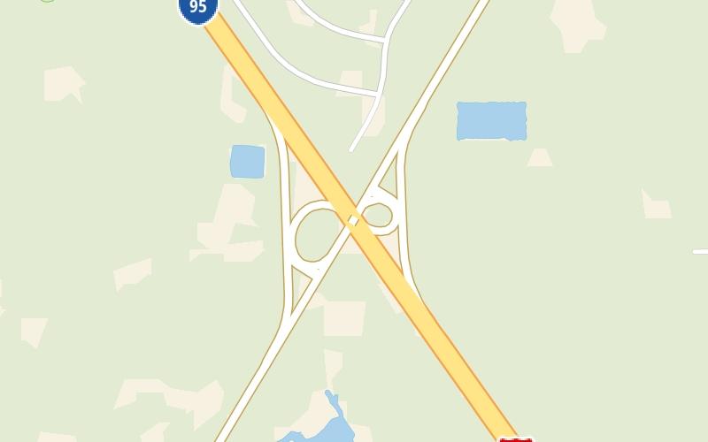 Static map of Beachline Expressway at SR 407 at I–95 / Challenger Mem Pkwy