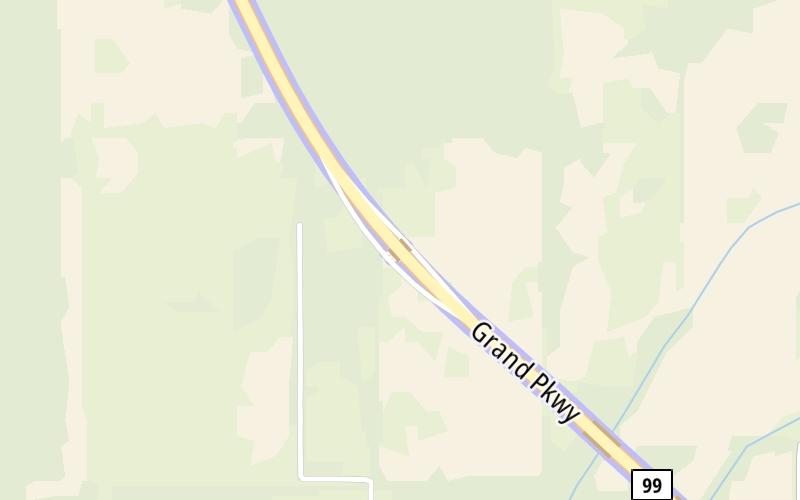 Static map of Grand Parkway at Kingwood Drive