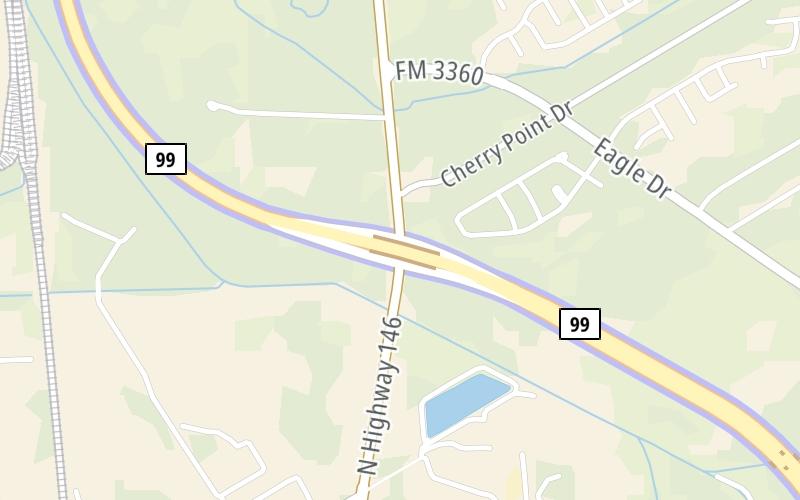 Static map of Grand Parkway at SH 146