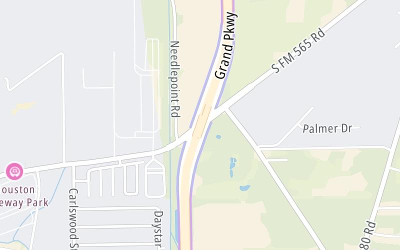 Static map of Grand Parkway at FM 565