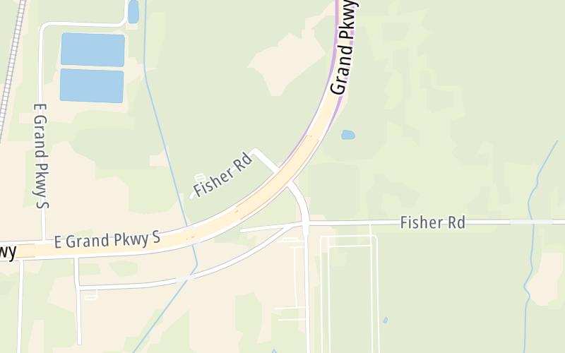 Static map of Grand Parkway at Cedar Port Pkwy / Fisher Rd