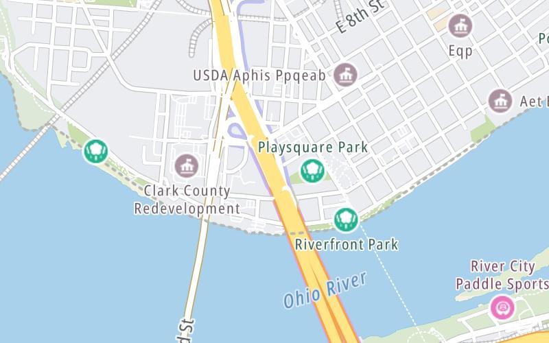 Static map of Abraham Lincoln Bridge at Abraham Lincoln Bridge Tolls