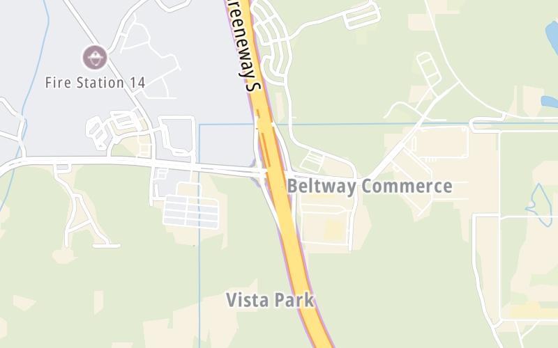 Static map of Central Florida Greeneway at Lee Vista Boulevard