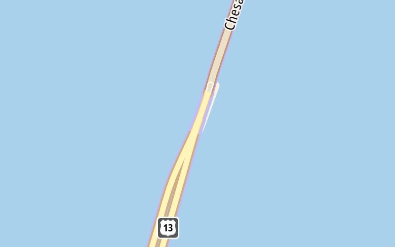 Static map of Chesapeake Bay Bridge Tunnel at South Thimble Island / Island One