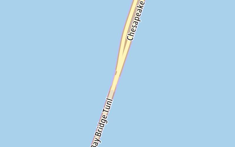 Static map of Chesapeake Bay Bridge Tunnel at North Thimble Island / Island Two