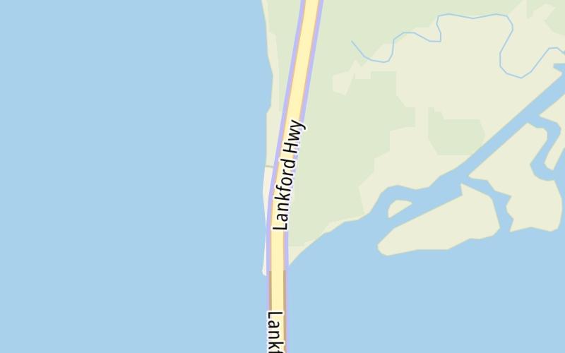 Static map of Chesapeake Bay Bridge Tunnel at Scenic overlook