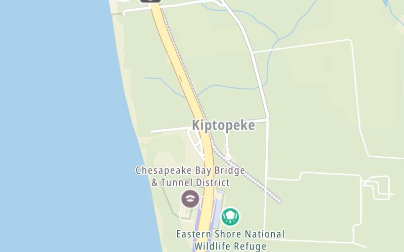 Static map of Chesapeake Bay Bridge Tunnel at VA 600 / Wise Point Lane