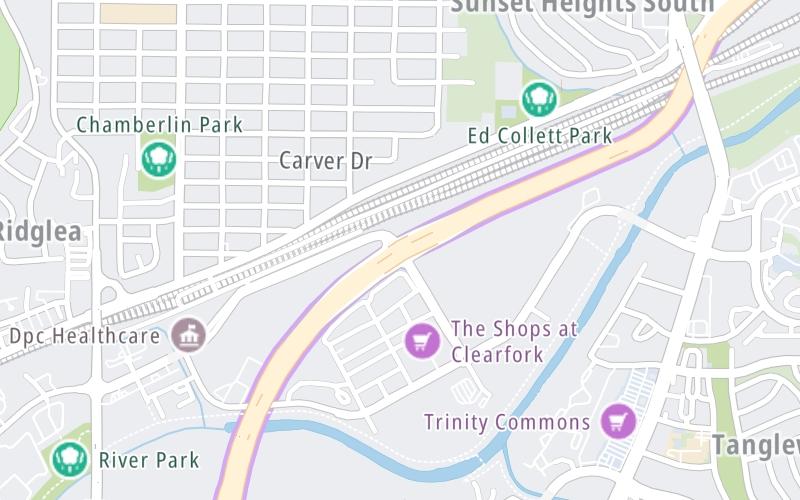 Static map of Chisholm Trail Parkway at Edwards Ranch Rd