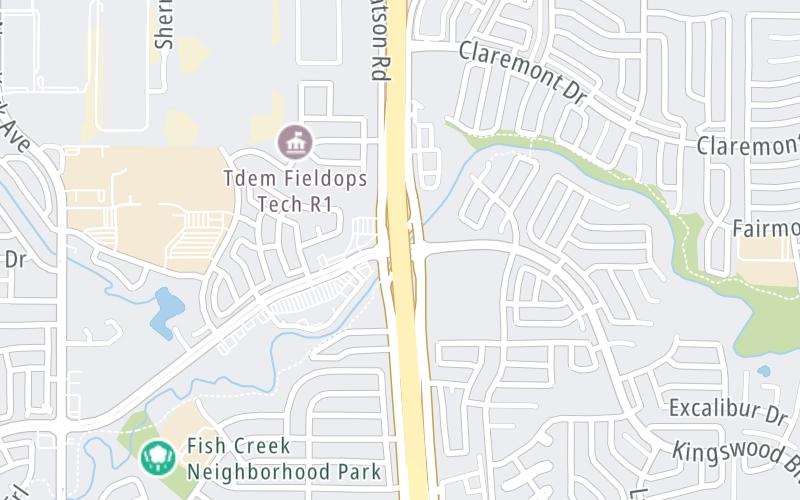 Static map of 360 Tollway at Kingswood Blvd / Green Oaks Blvd