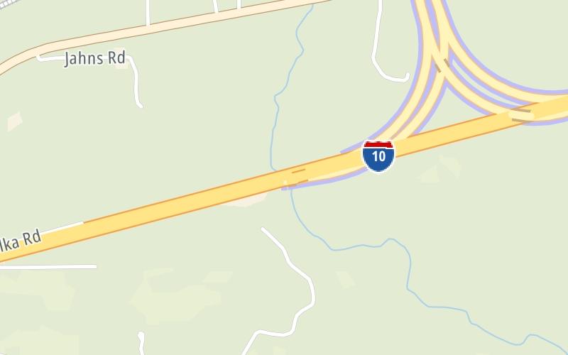 Static map of Sh 130 at I-10 West