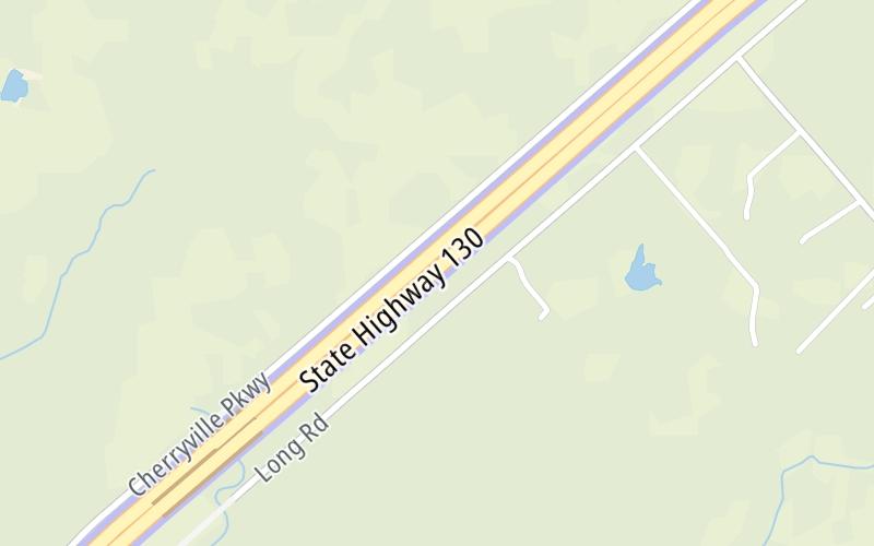 Static map of Sh 130 at Mainline NB Toll Gantry