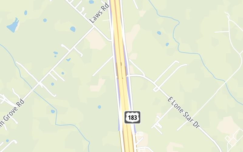 Static map of Sh 130 at CR 176 / Old Lockhart Rd