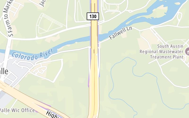 Static map of Sh 130 at E Hwy 71