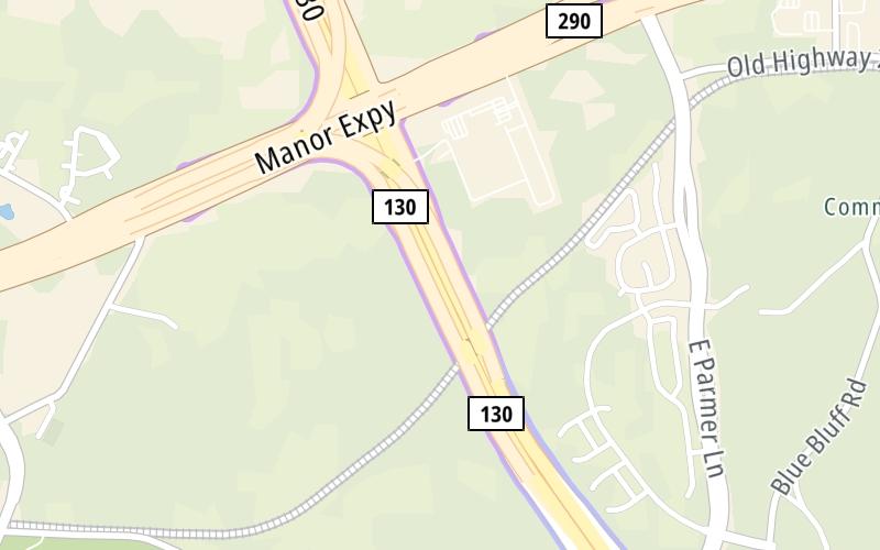 Static map of Sh 130 at SH 290 East / U.S. Hwy 290