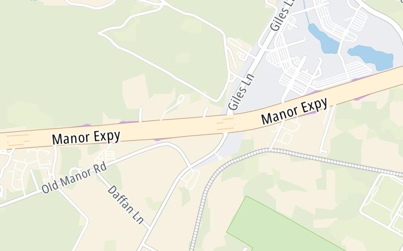 Static map of 290 Toll Road at Giles Lane Mainline Plaza