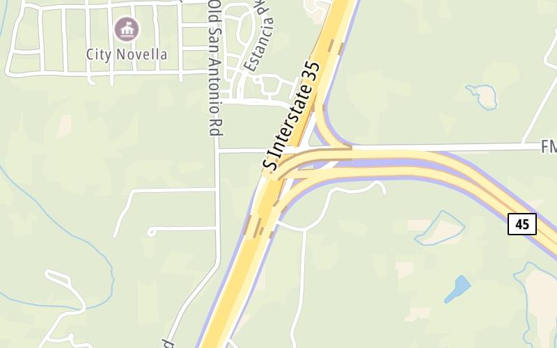 Static map of Sh 45 Se at I-35