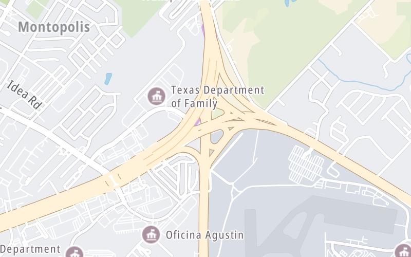 Static map of 71 Toll Road at U.S. Hwy 183