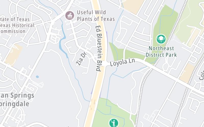 Static map of 183 Toll Road at Loyola Ln