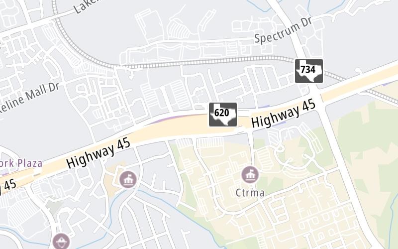 Static map of Sh 45 N at SH 45 N West Plaza