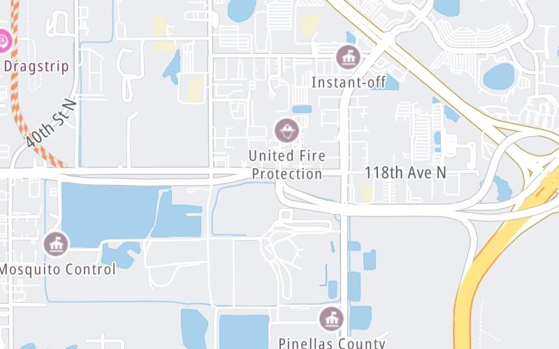 Static map of Gateway Expressway at 118th Ave N