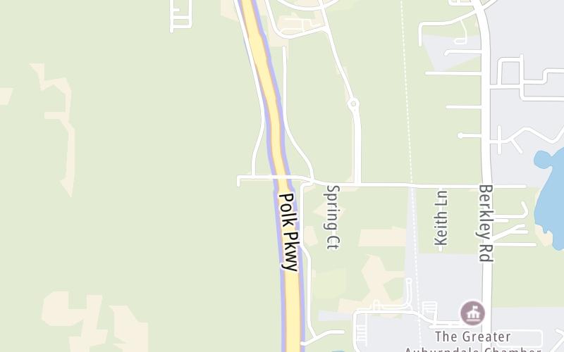 Static map of Polk Parkway at Braddock Road