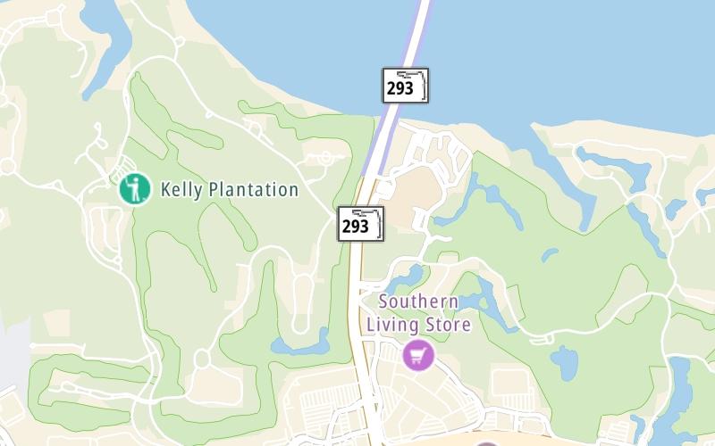 Static map of Sr 293 at Kelly Plantation Dr