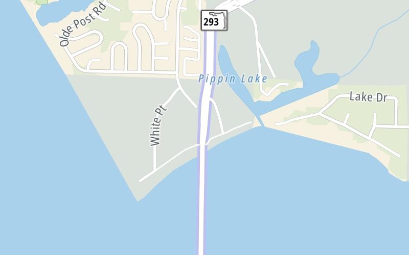 Static map of Sr 293 at Mid-Bay Bridge Toll Plaza