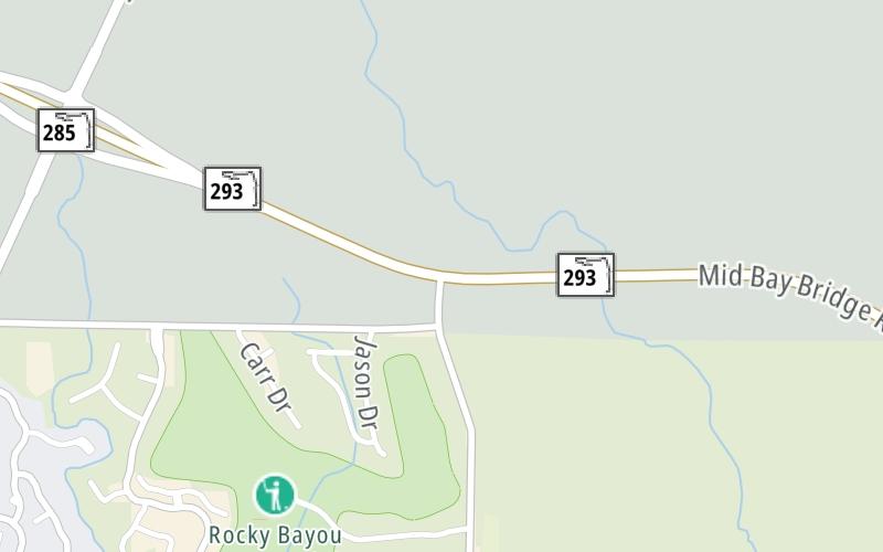 Static map of Sr 293 at Forest Road