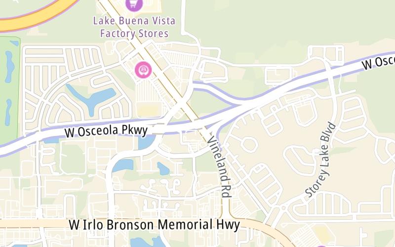 Static map of Osceola Parkway at Apopka Vineland Rd/SR 535