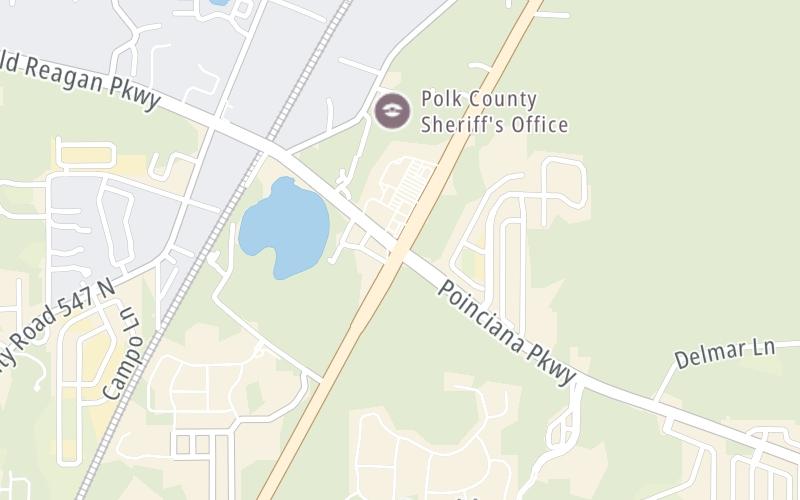 Static map of Poinciana Parkway at U.S. Hwy 17 / U.S. Hwy 92